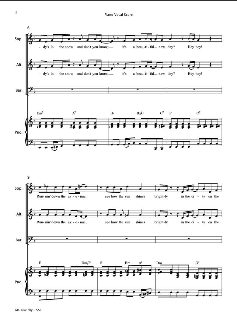 Mr. Blue Sky - Paul Barker Music 