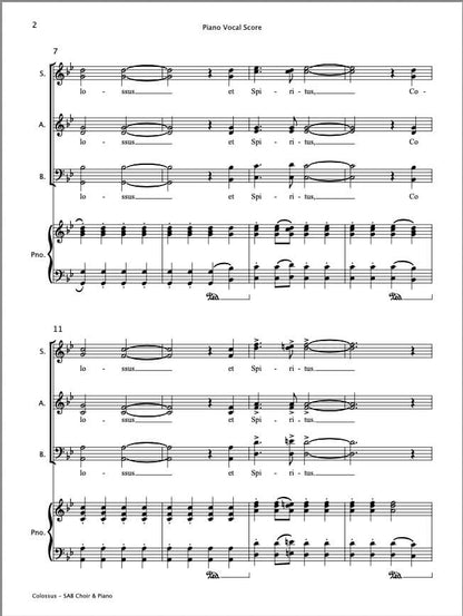 Colossus (et Spiritus) - Paul Barker Music 