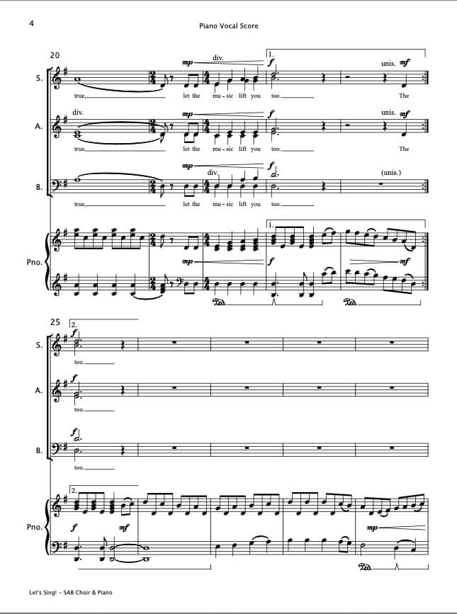 Let's Sing! Choral Suite