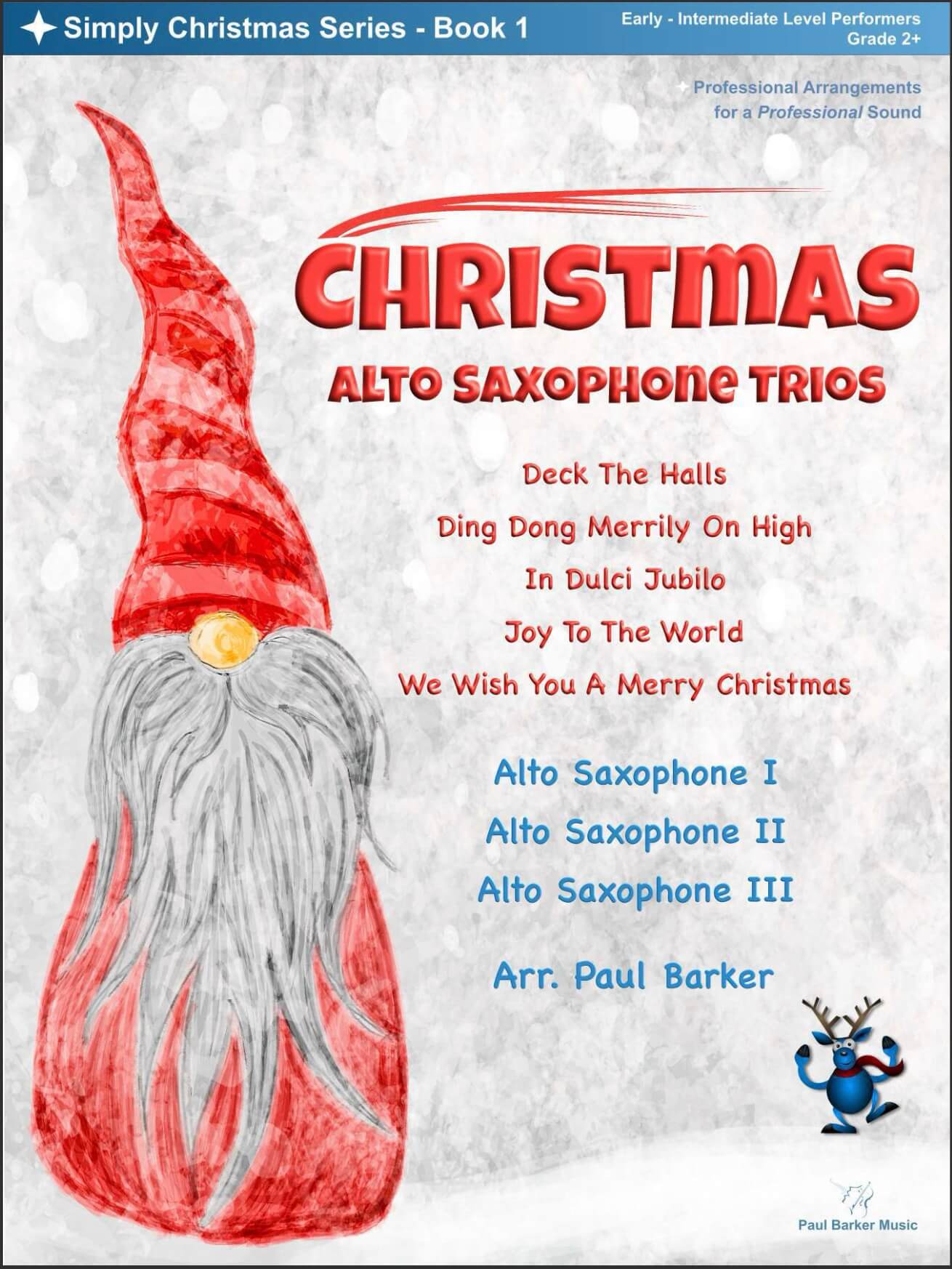 Christmas Alto Saxophone Trios Book 1