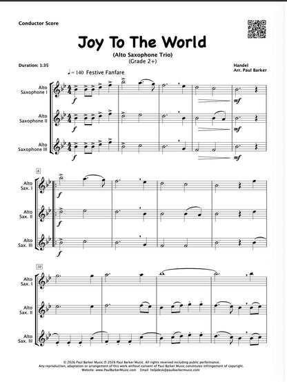 Christmas Alto Saxophone Trios Book 1