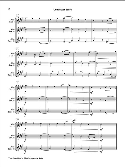 The First Noel (Alto Saxophone Trio)