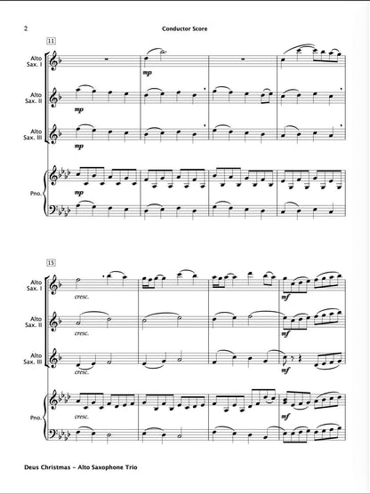 Christmas Alto Saxophone Trios Book 2