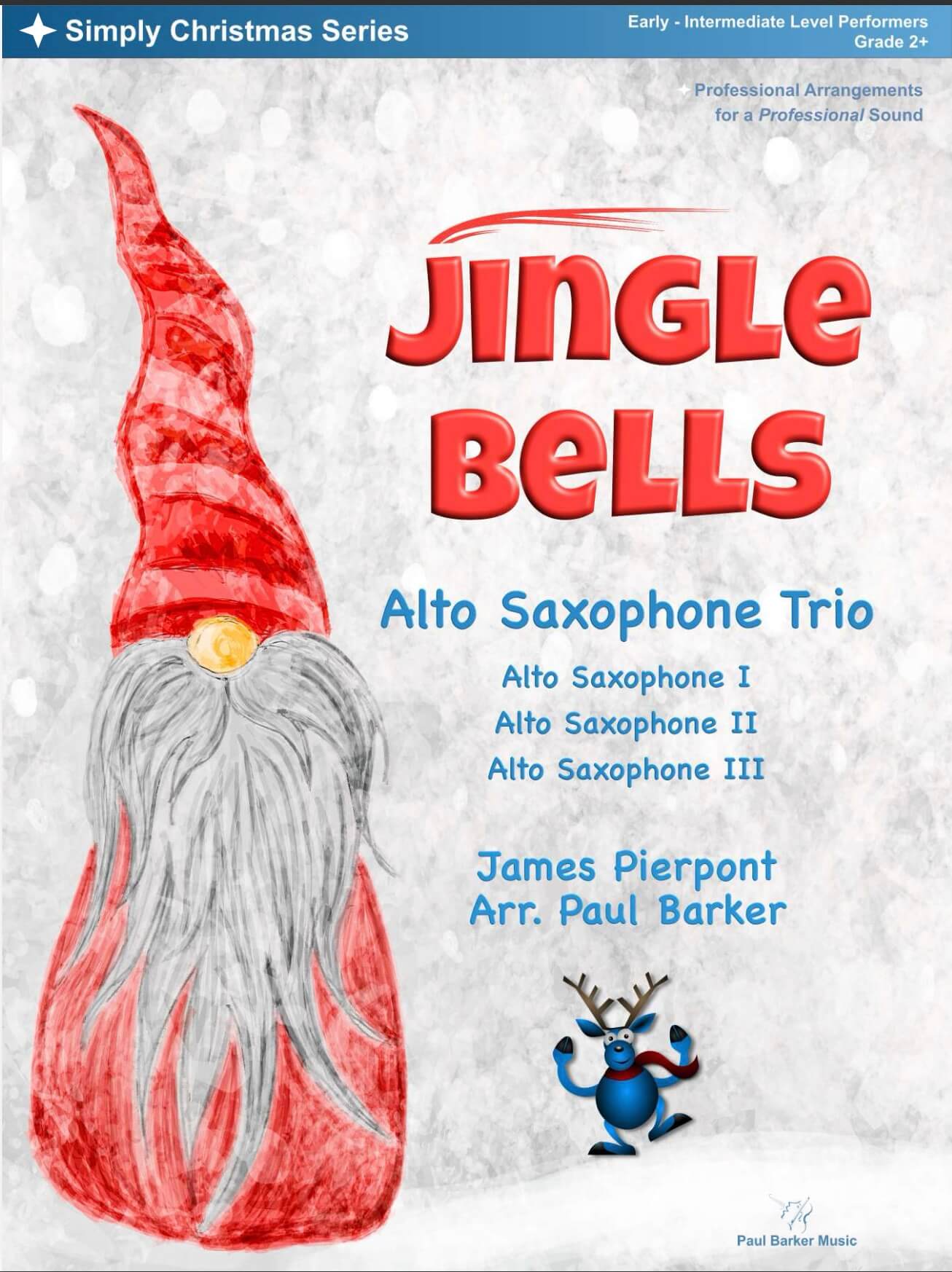 Christmas Alto Saxophone Trios Book 2