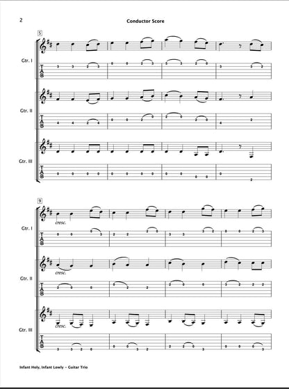 Infant Holy, Infant Lowly (Guitar Trio)