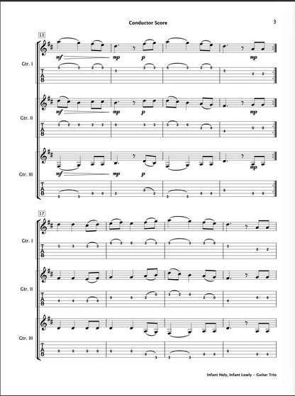 Infant Holy, Infant Lowly (Guitar Trio)