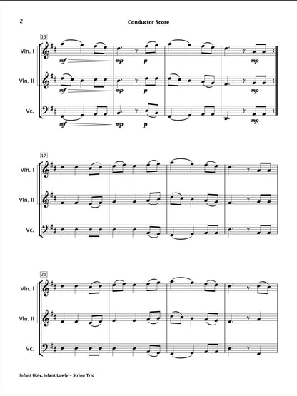 Infant Holy, Infant Lowly (String Trio)