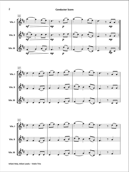 Infant Holy, Infant Lowly (Violin Trio)
