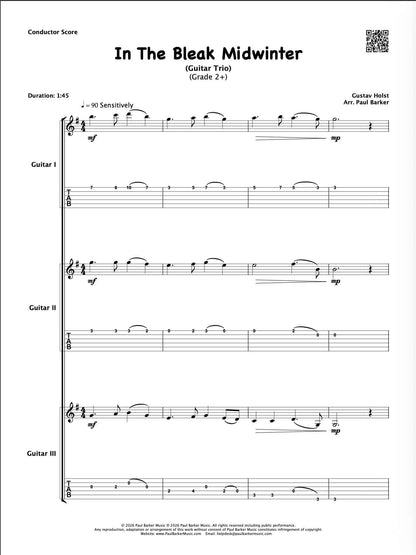 In The Bleak Midwinter (Guitar Trio)