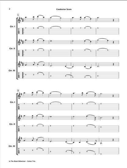 In The Bleak Midwinter (Guitar Trio)