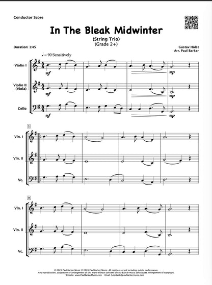 In The Bleak Midwinter (String Trio)