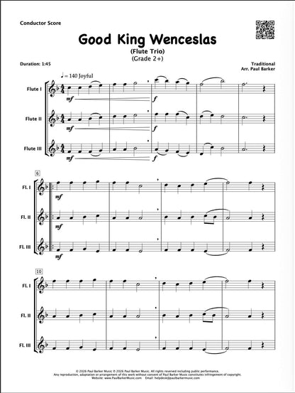 Good King Wenceslas (Flute Trio)