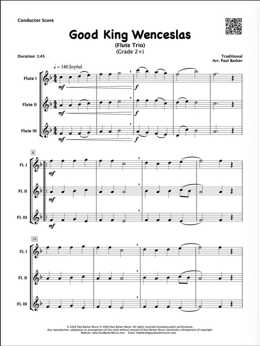 Good King Wenceslas (Flute Trio)