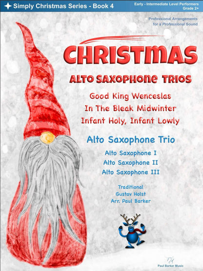 Christmas Alto Saxophone Trios Book 4