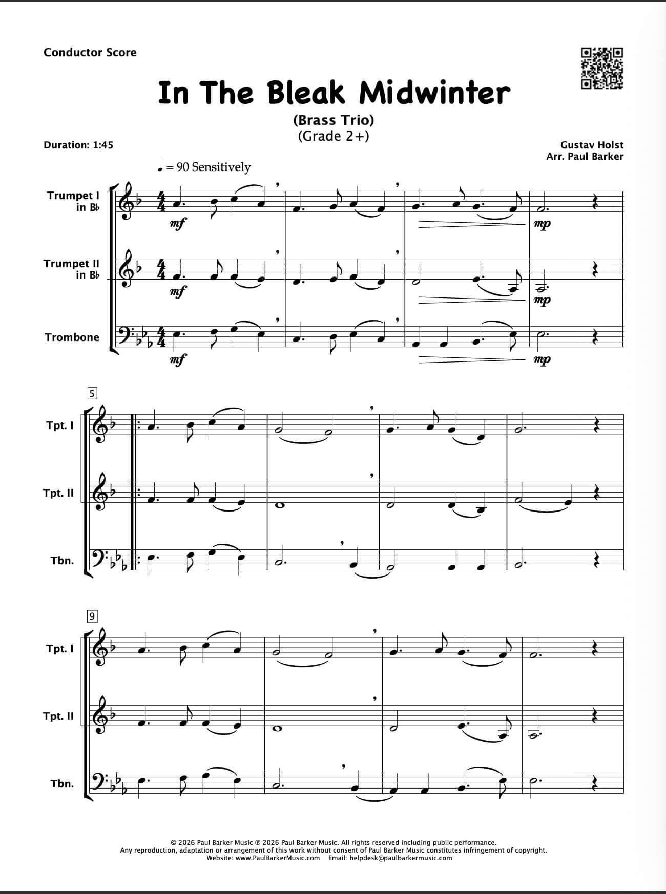 Christmas Brass Trios Book 4