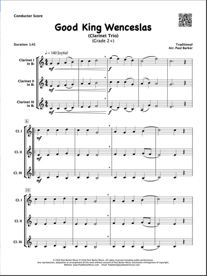 Christmas Clarinet Trios Book 4