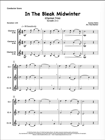 Christmas Clarinet Trios Book 4