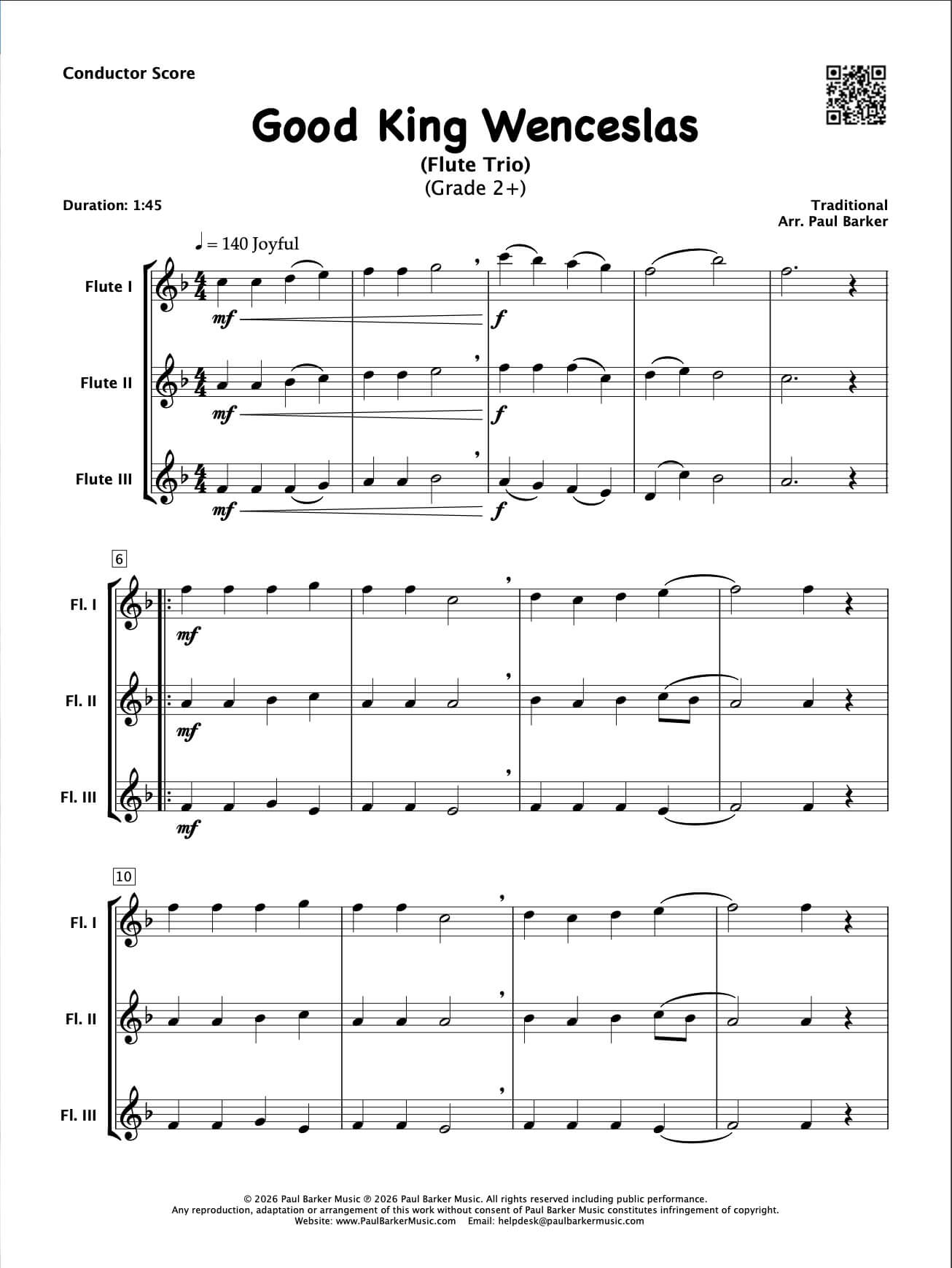 Christmas Flute Trios Book 4