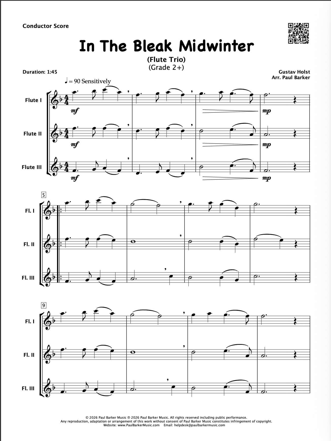 Christmas Flute Trios Book 4