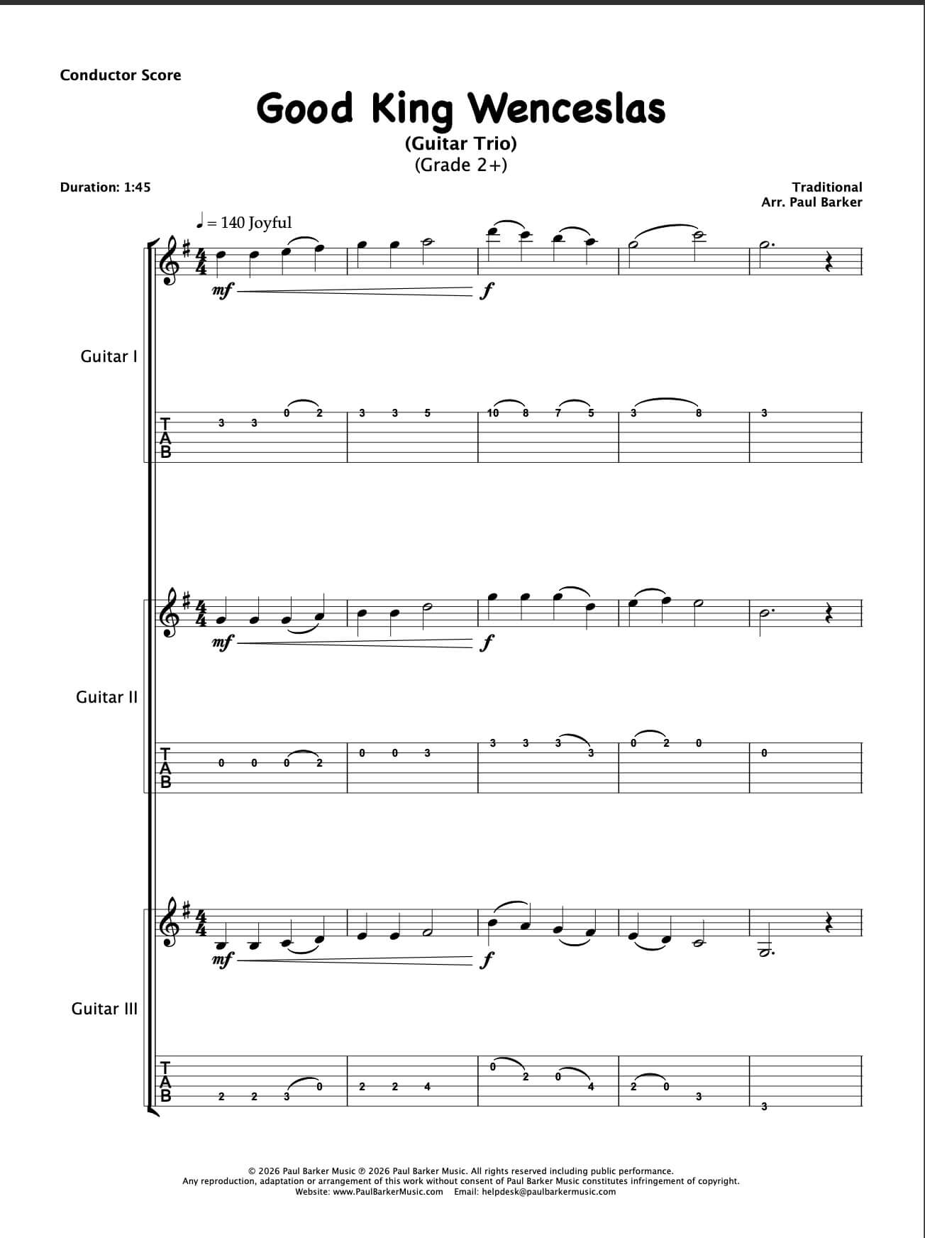 Christmas Guitar Trios Book 4