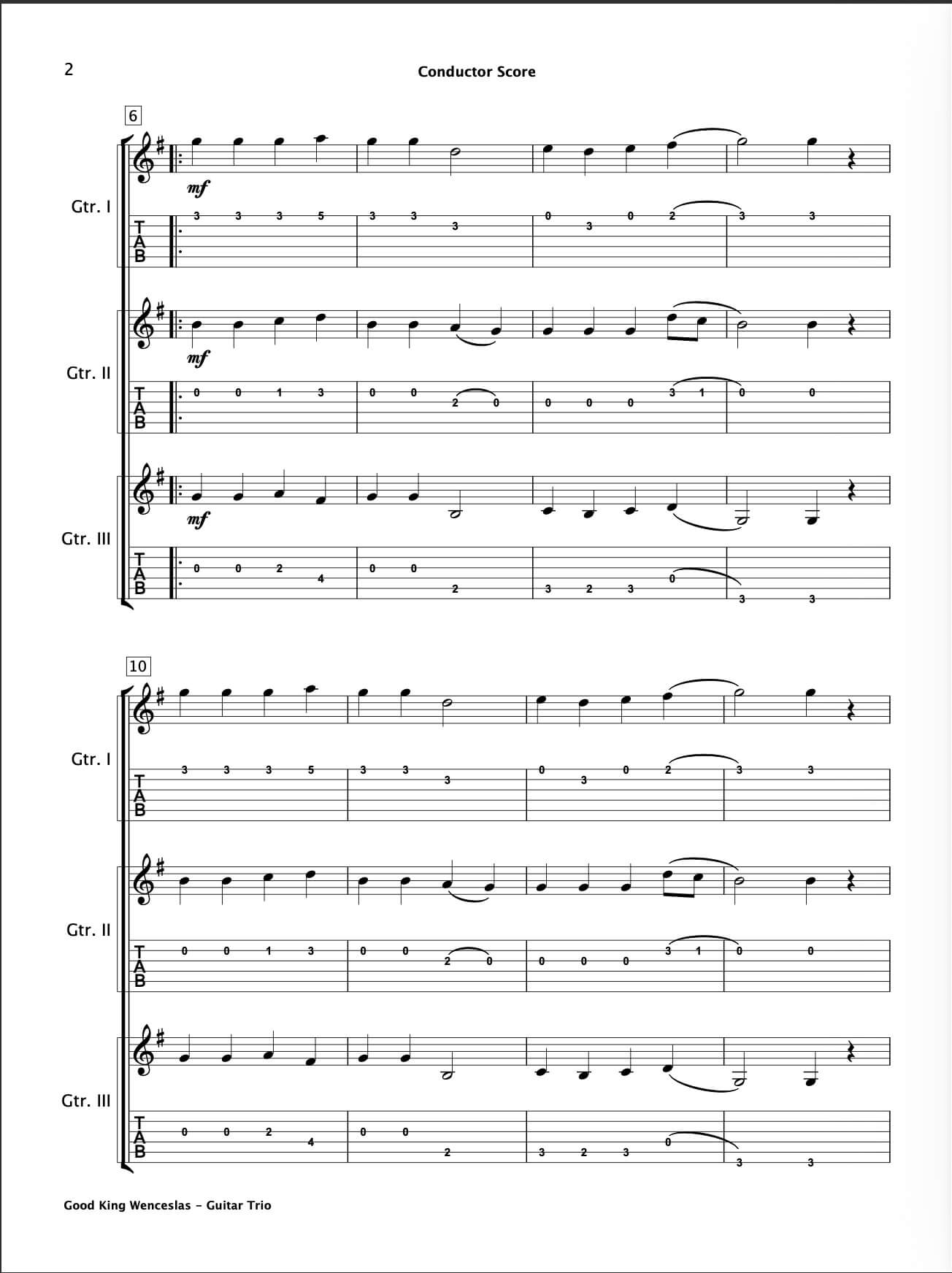 Christmas Guitar Trios Book 4