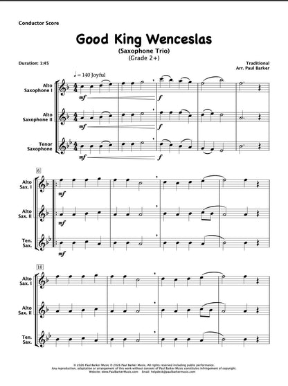 Christmas Saxophone Trios Book 4