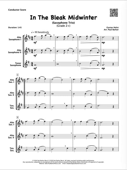 Christmas Saxophone Trios Book 4