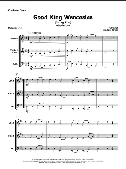Christmas String Trios Book 4