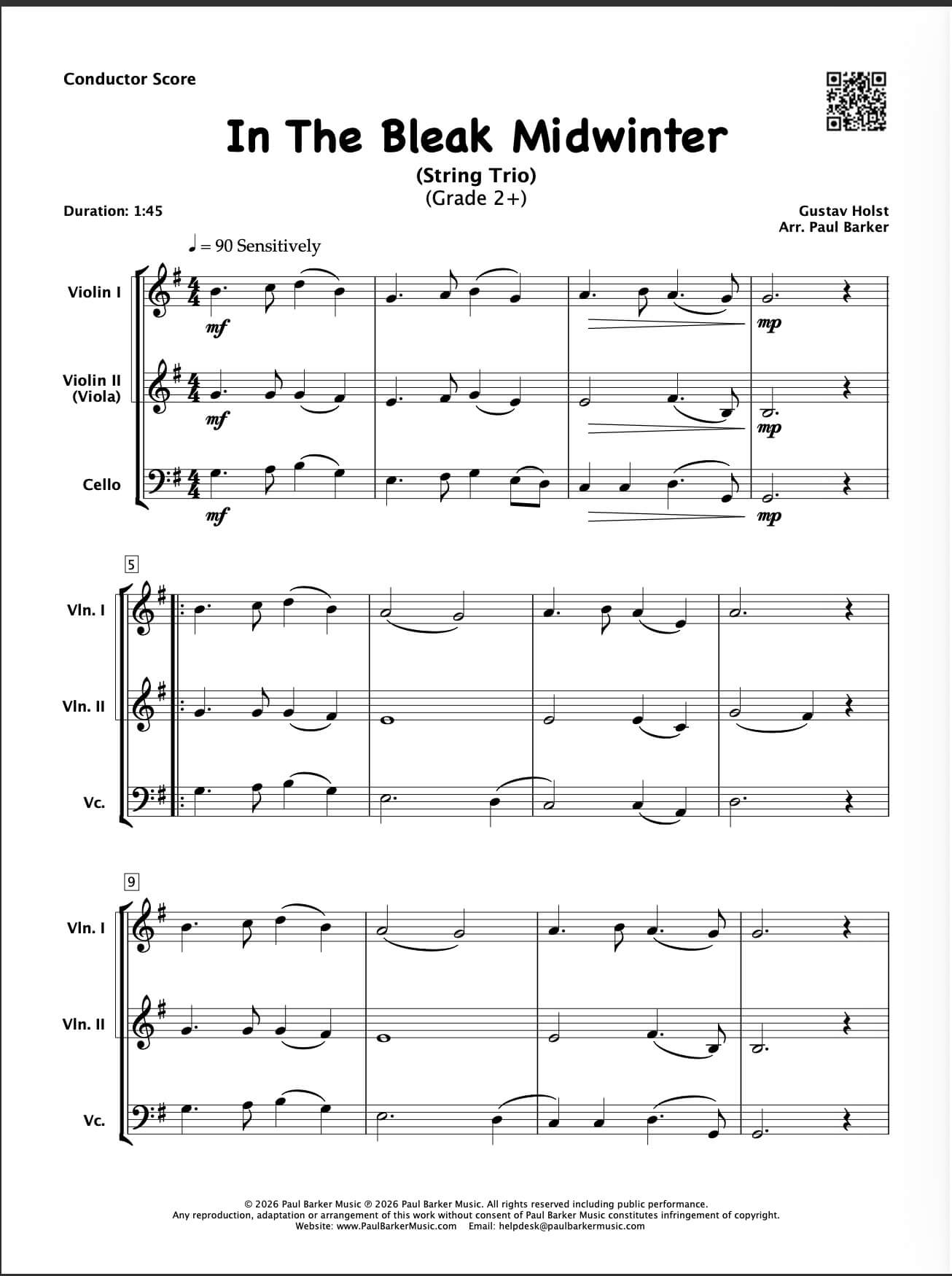 Christmas String Trios Book 4