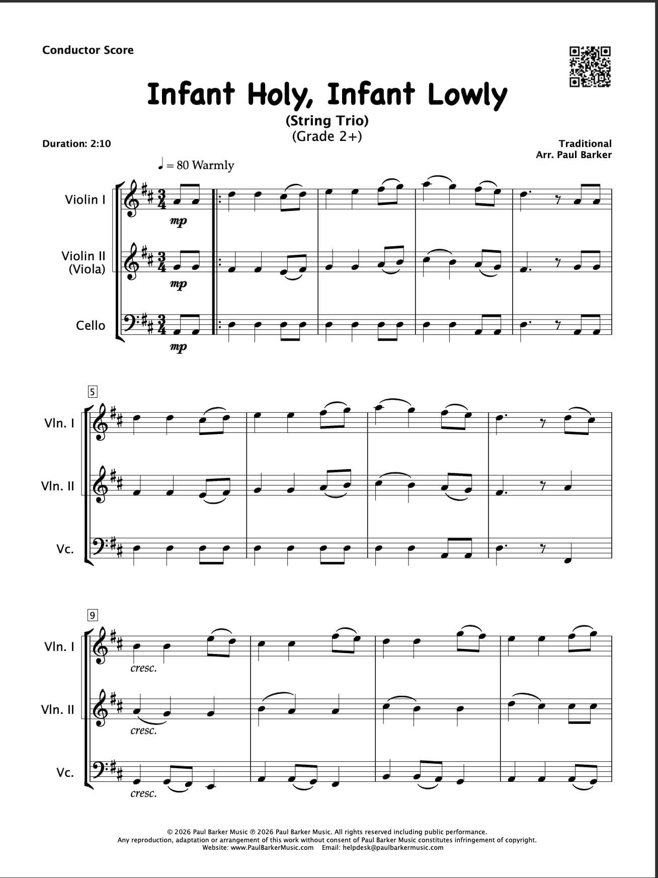Christmas String Trios Book 4