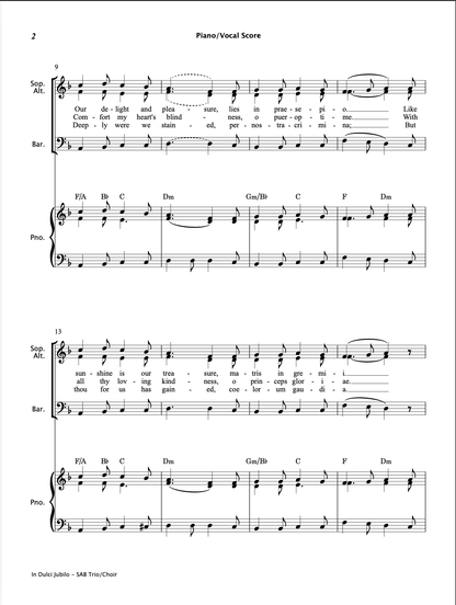In Dulci Jubilo (SAB Choir)