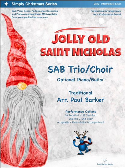 Jolly Old Saint Nicholas (SAB Choir)