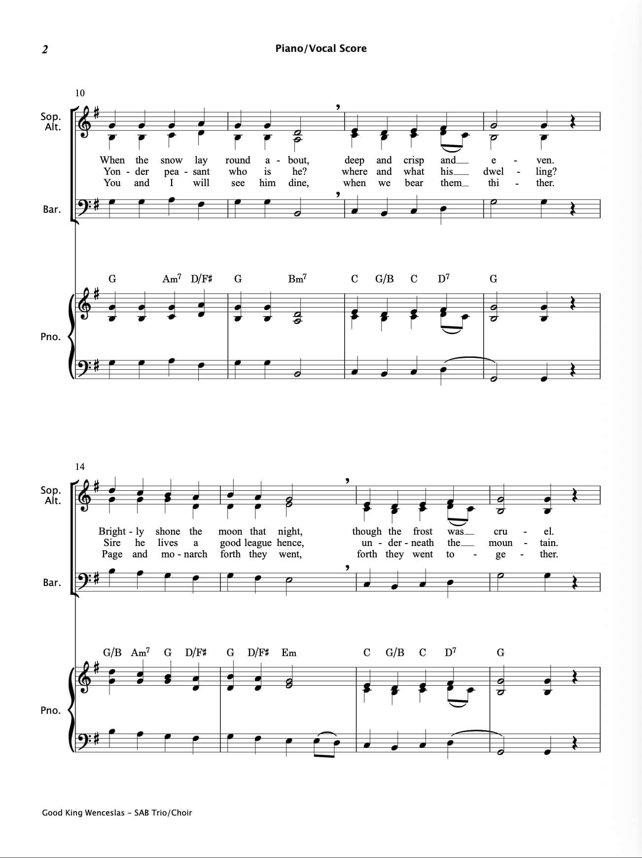 Christmas SAB Choirs Book 4