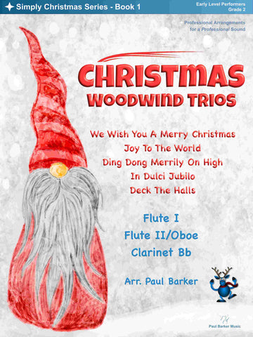 Christmas Woodwind Trios - Book 1 - Paul Barker Music 