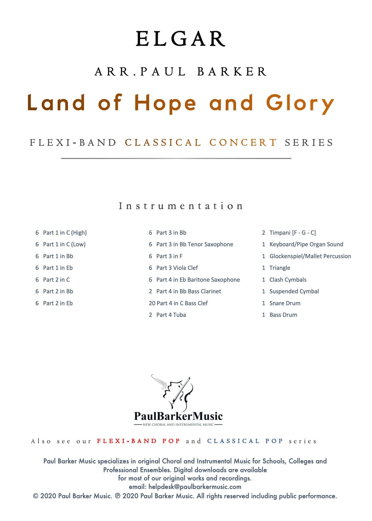 Land of Hope and Glory - Paul Barker Music 