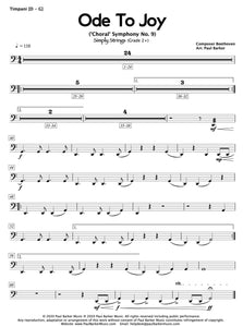 Ode To Joy - Simply Strings Series - Paul Barker Music 