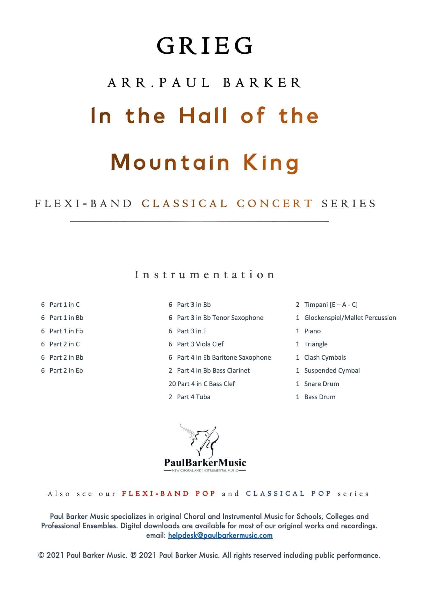 In the Hall of the Mountain King - Paul Barker Music 