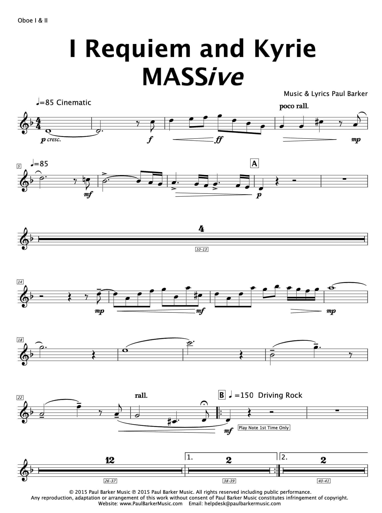 MASSive - A Mass In Rock! - Paul Barker Music 