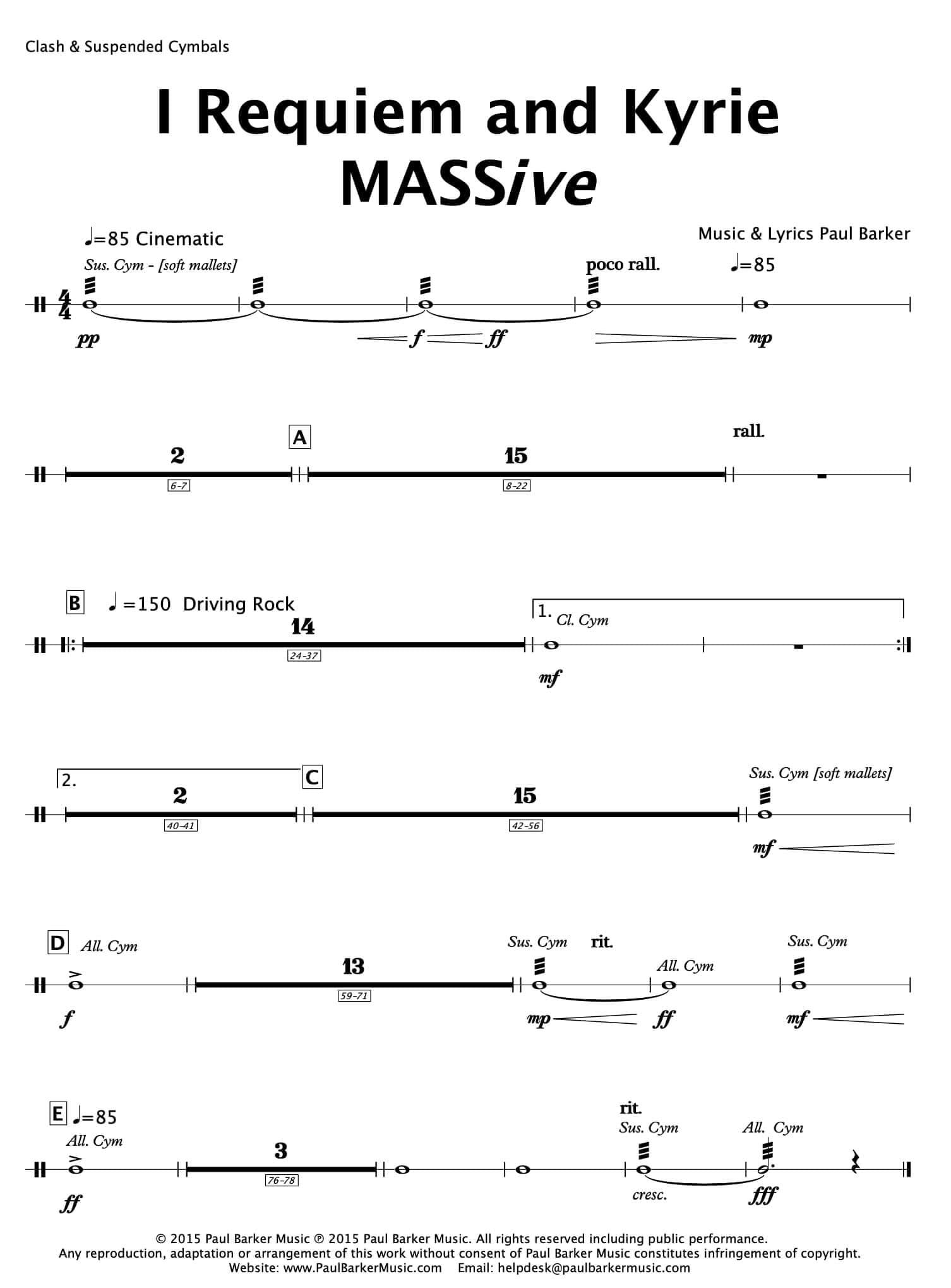 MASSive - A Mass In Rock! - Paul Barker Music 