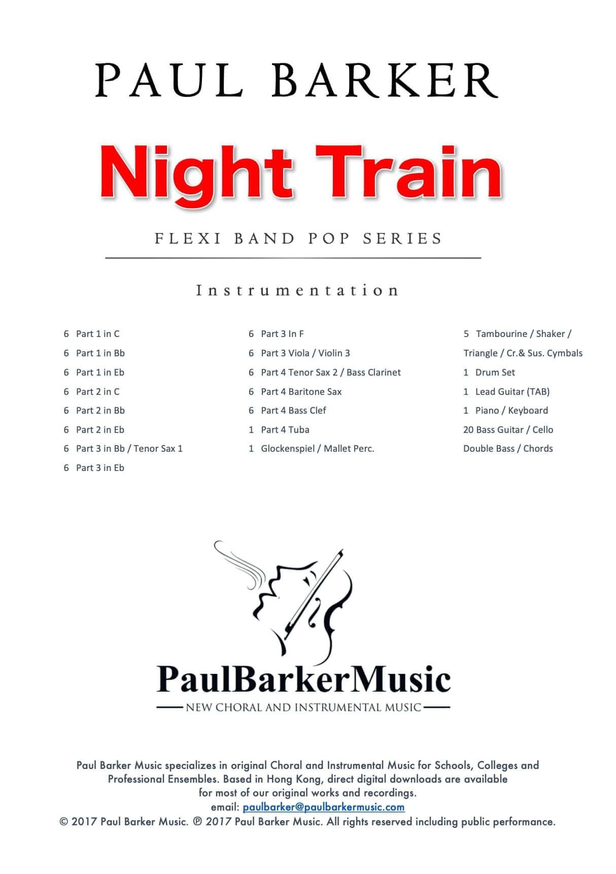 Night Train - Paul Barker Music 