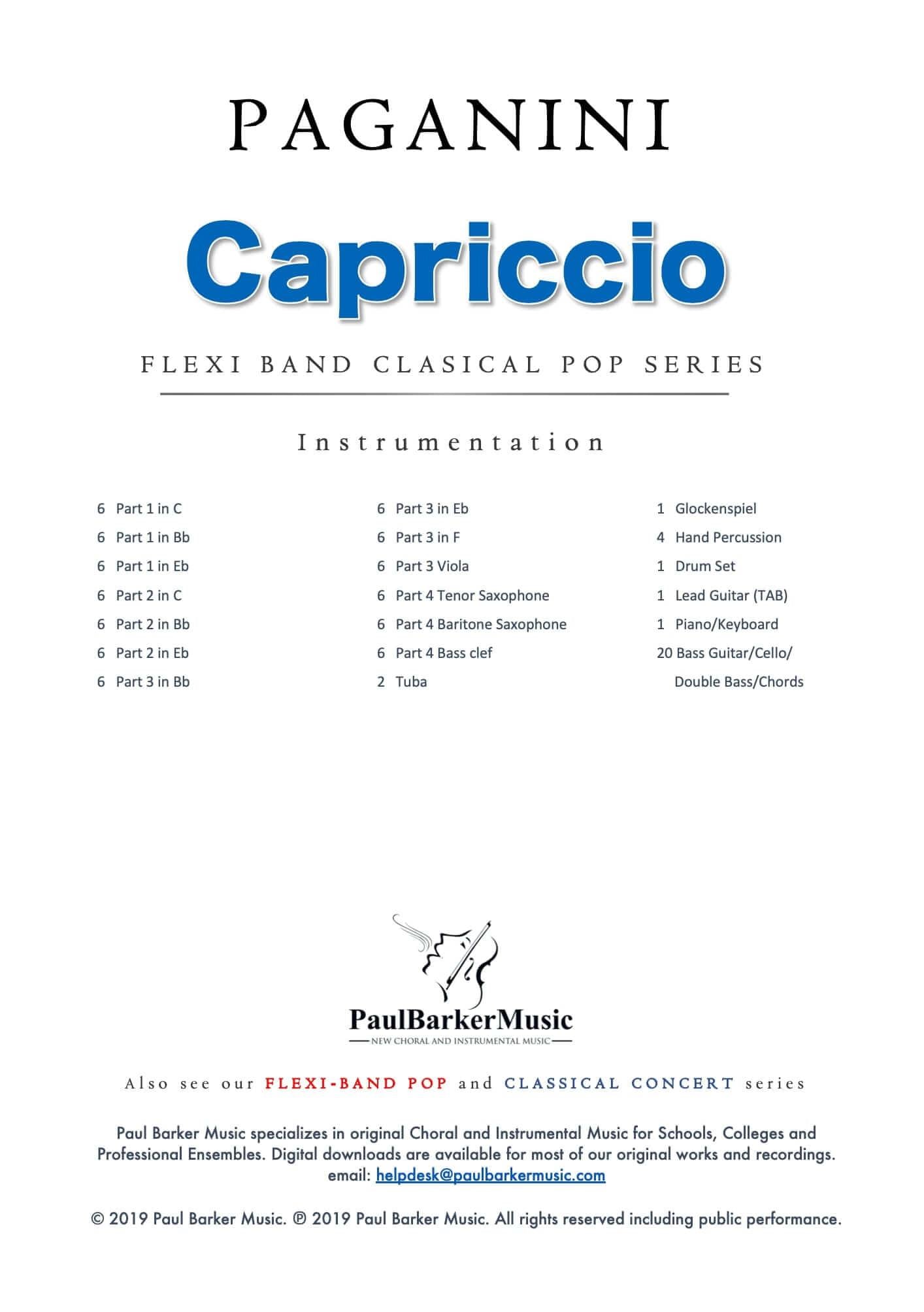 Capriccio - Paul Barker Music 