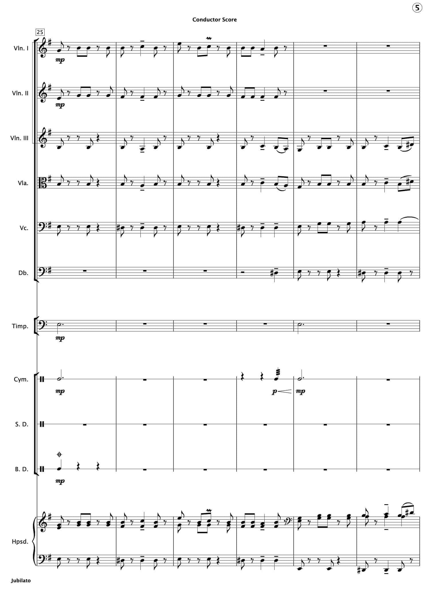 Jubilato [String Orchestra] - Paul Barker Music 