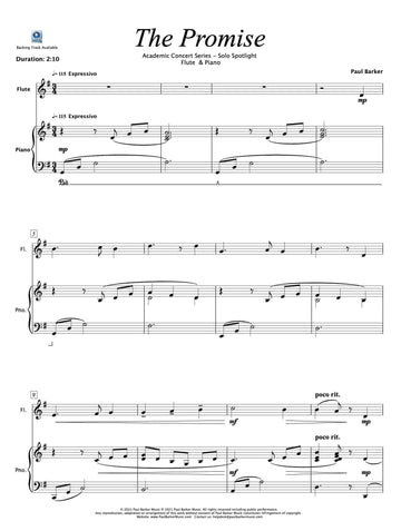 The Promise [Flute & Piano] - Paul Barker Music 