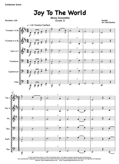 Joy To The World (Brass Ensemble) - Paul Barker Music 