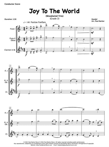 Christmas Woodwind Trios - Book 1 - Paul Barker Music 