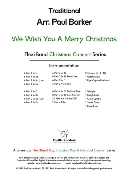 We Wish You A Merry Christmas (Flexi-Band) - Paul Barker Music 
