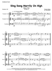 Ding Dong Merrily On High (Brass Trio) - Paul Barker Music 
