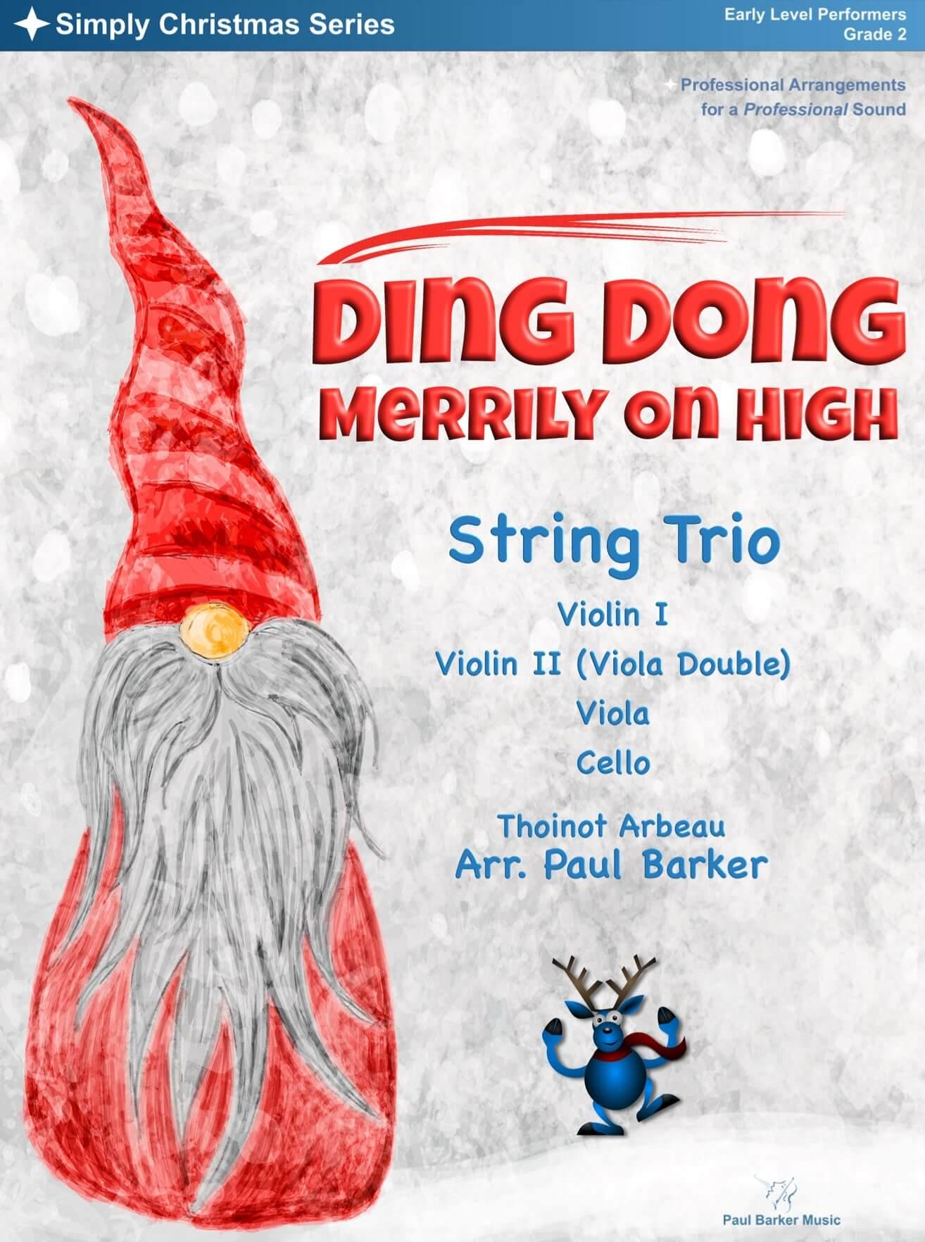 Ding Dong Merrily On High (String Trio) - Paul Barker Music 