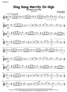 Ding Dong Merrily On High (Saxophone Ensemble) - Paul Barker Music 