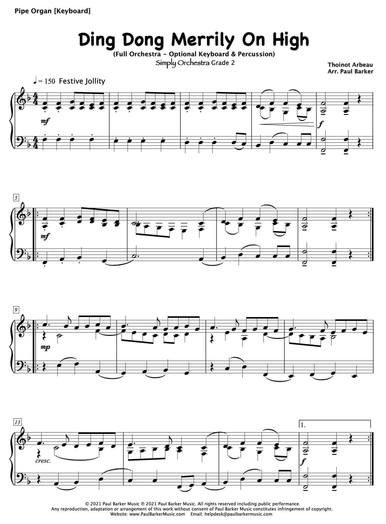 Ding Dong Merrily On High (Full Orchestra) – Paul Barker Music ding-dong-merrily-on-high-full-orchestra-paul-barker-music